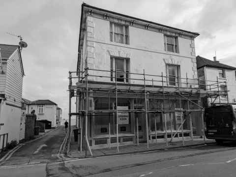 Annapurna Nepalese in Sandgate with scaffolding