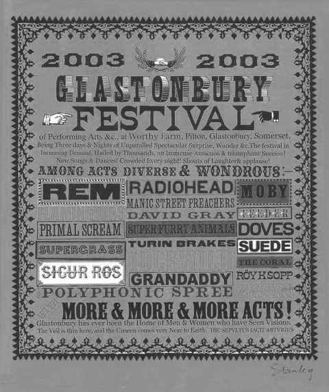 Glastonbury 2003 poster
