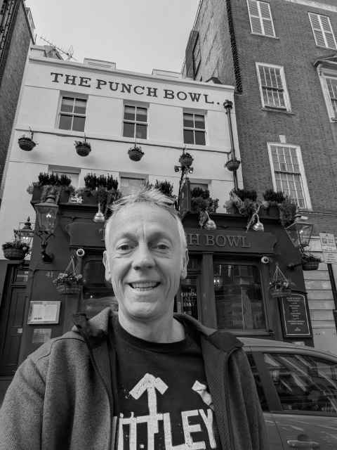 My outside The Punchbowl, Mayfair, London