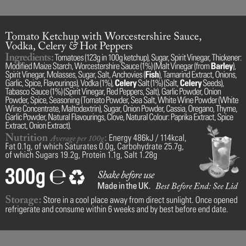 Old stokes bloody mary ketchup ingredients