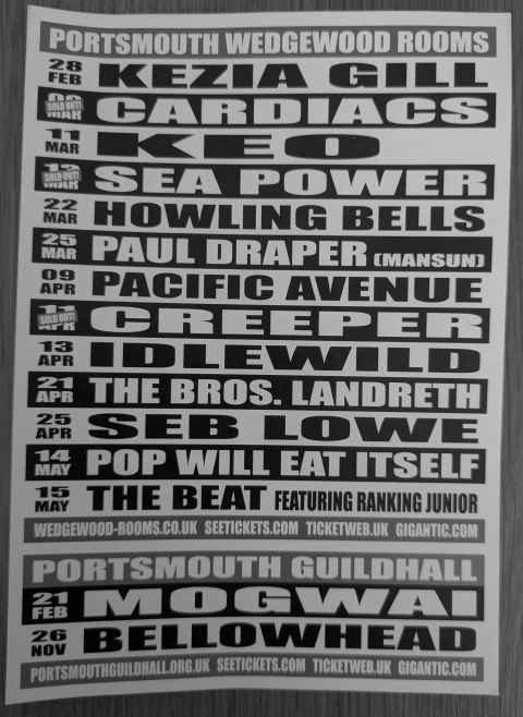 Wedgewood Rooms flyer 2026