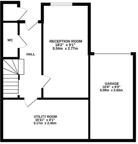 Ground floor plan of a house on our street